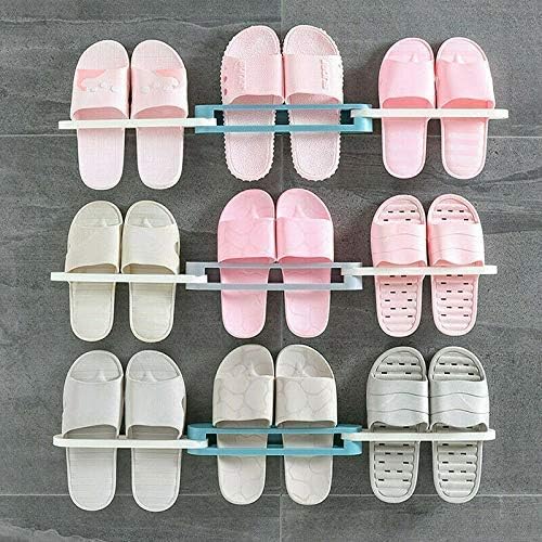 3 In 1 Rack Wall Mounted Folding Slippers