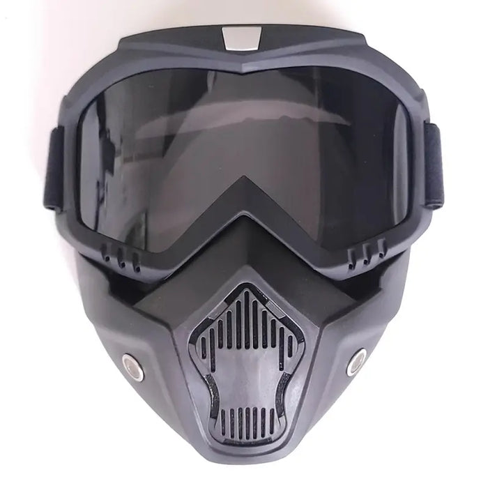 Motorcycle Goggles With Removable Full Face Mask