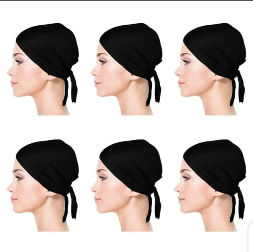 Pack Of 12 Tube Hijab Caps Plain Hijab Caps