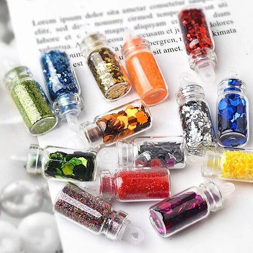 Diy Starry Nail Art Kit, Nail Decals, Glitter Jar Art Kit