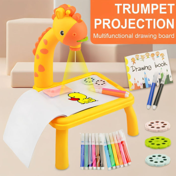 Giraffe Small Size Art Drawing Board Leds Projector