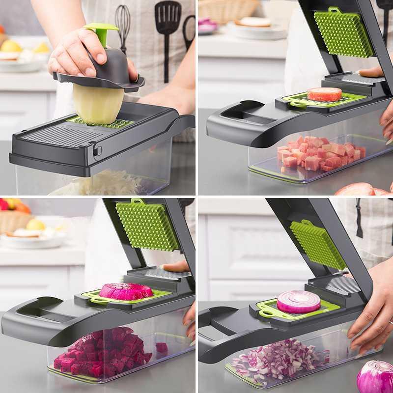 16 in 1 Multifunctional Vegetable Chopper, Slicer, Shredder