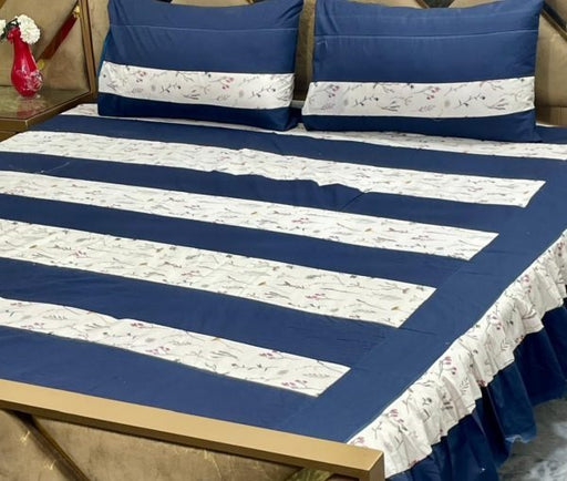 3 Pc Double Bed Bedsheet Set