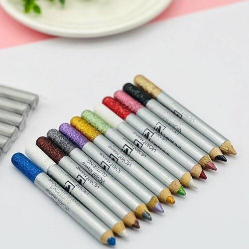 12 Flormar Glitter Eyeliner Pencils