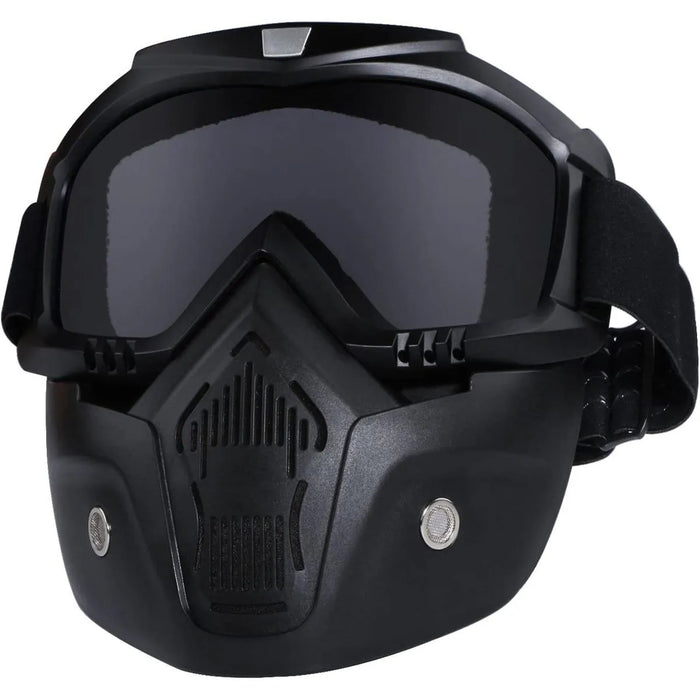 Motorcycle Goggles With Removable Full Face Mask