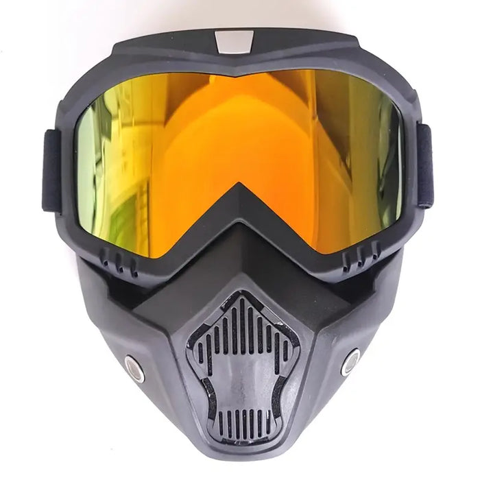 Motorcycle Goggles With Removable Full Face Mask