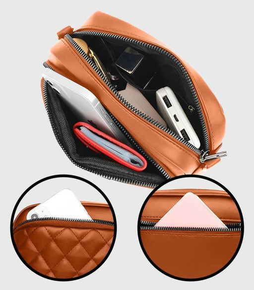 Women’s Pu Leather Embroidered Shoulder Bag