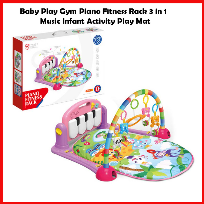Baby Play Mat with Hanging Rattles For kids