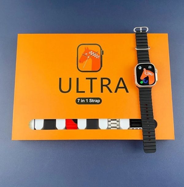 Ultra Smart Watch | 7 Premium Straps | Bluetooth Calling | Wireless Charging