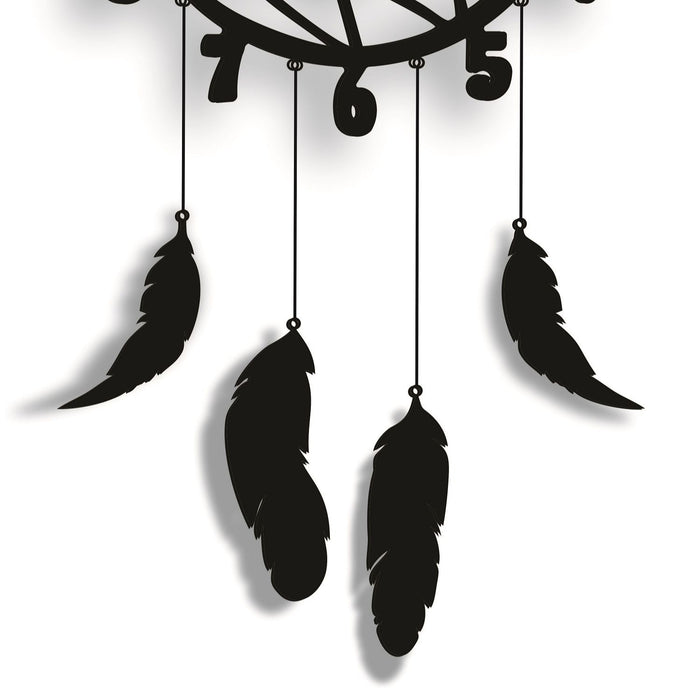 Wooden Feather, Wall Hanging Wall Clock